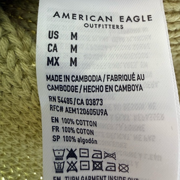 American Eagle Outfitters Women's Olive V-Neck Sweater - Picture 10 of 10